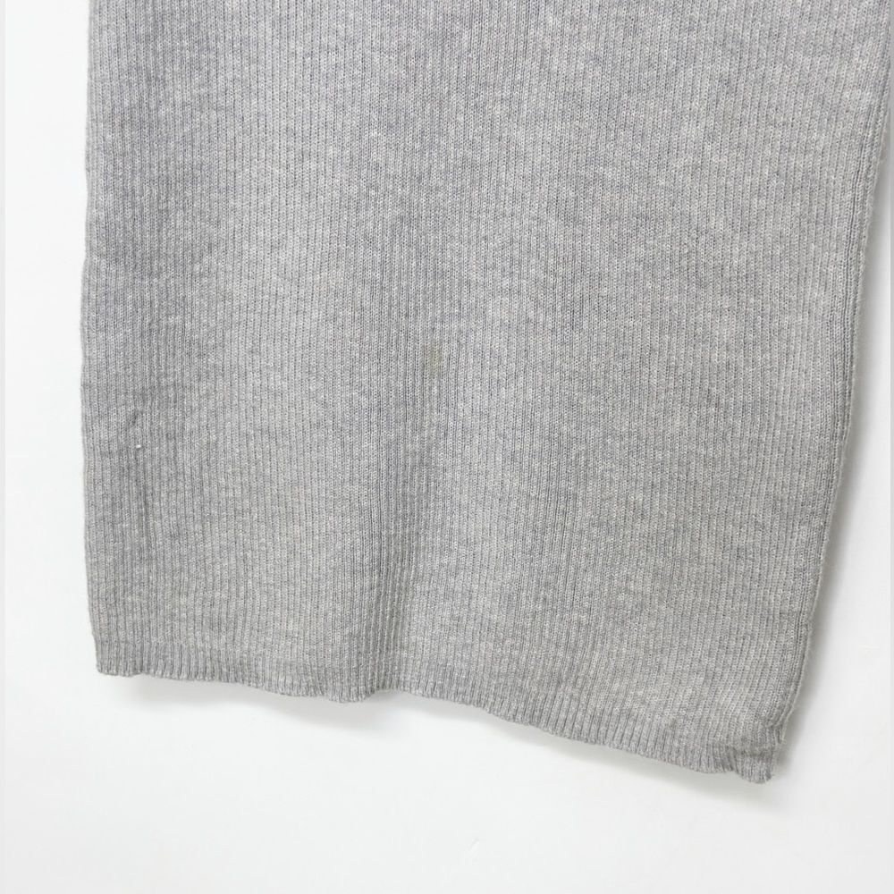 Mott & Bow Long Sleeve Ribbed Sweater Gray Anthropologie Size Extra Small - Picture 3 of 5